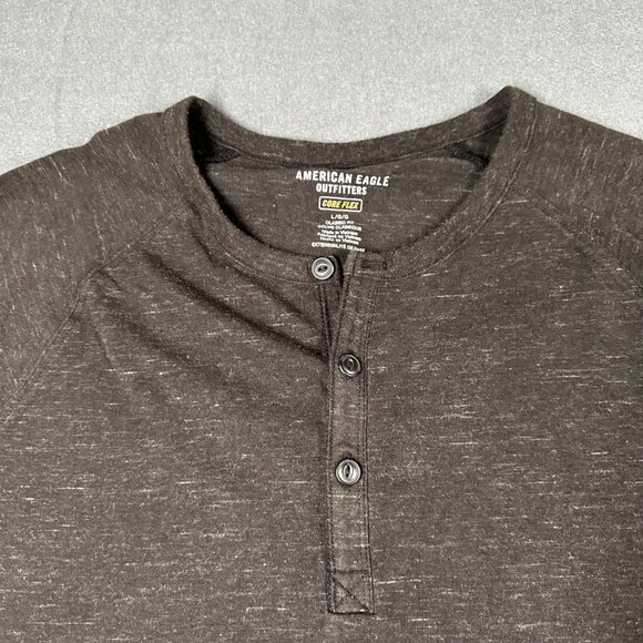 American Eagle Mens Large Lot of 2 Gray Core Flex Classic Fit Short Sleeve Tees - Picture 4 of 12